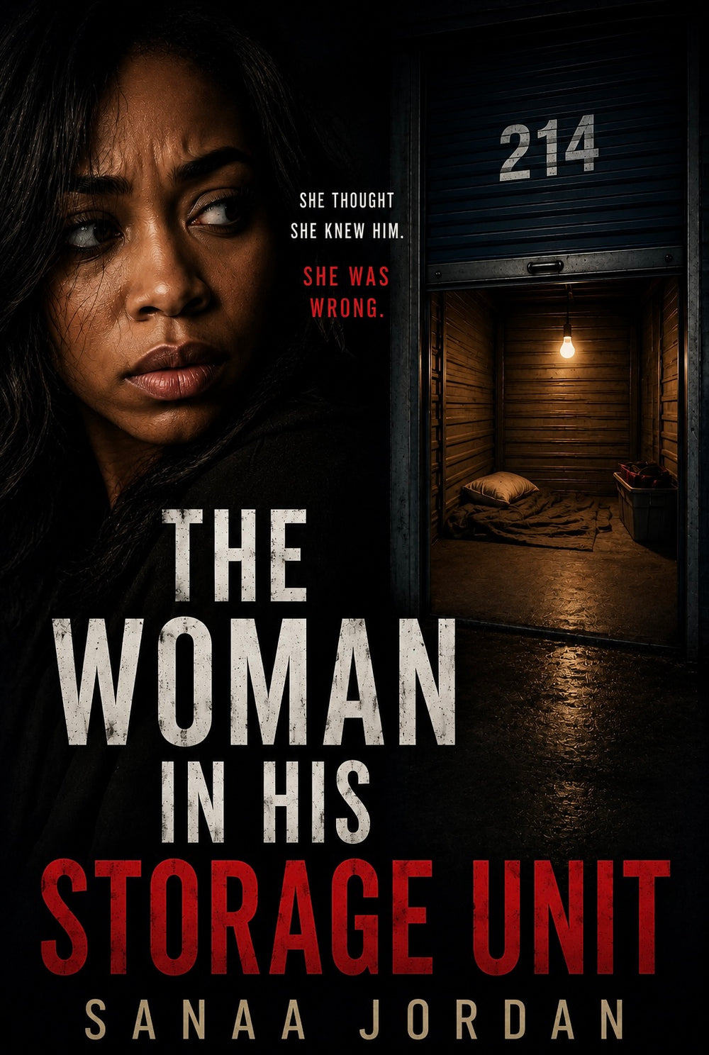 The Woman in His Storage Unit — book cover by Sanaa Jordan