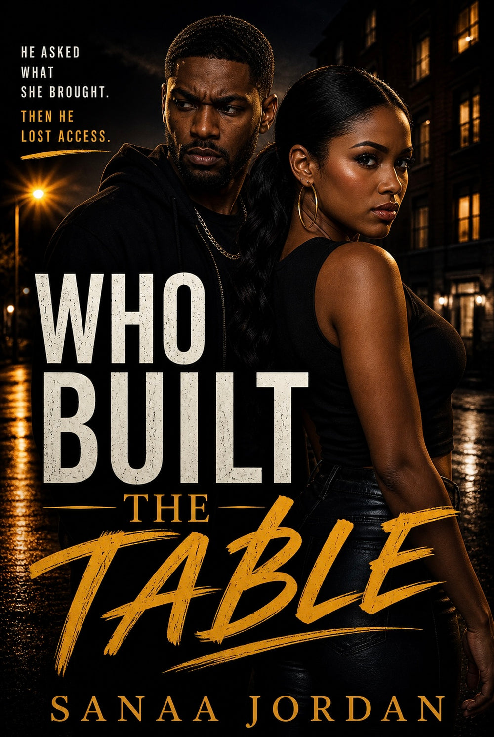 Who Built the Table — book cover by Sanaa Jordan