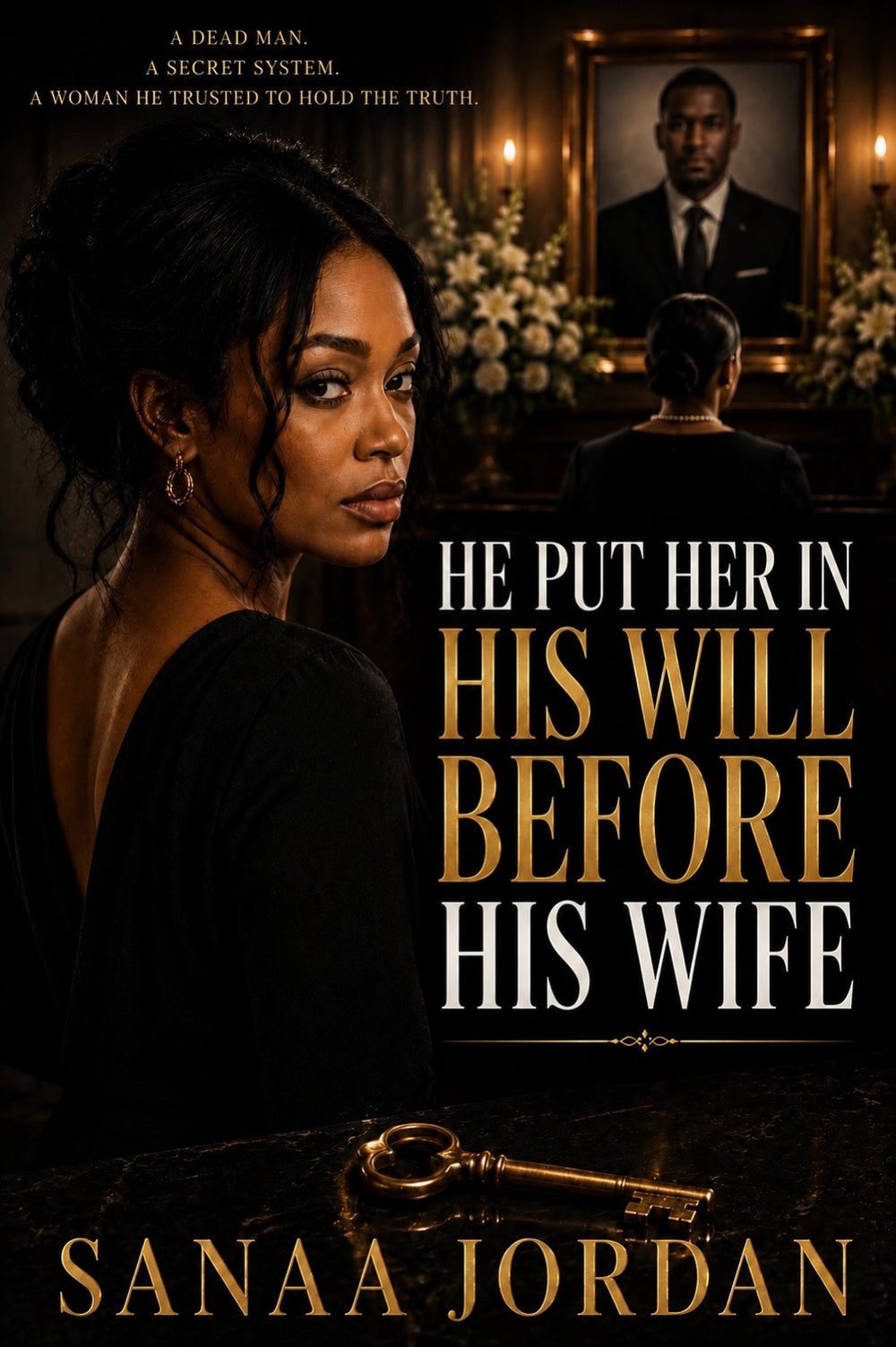 He Put Her in His Will Before His Wife — book cover by Sanaa Jordan